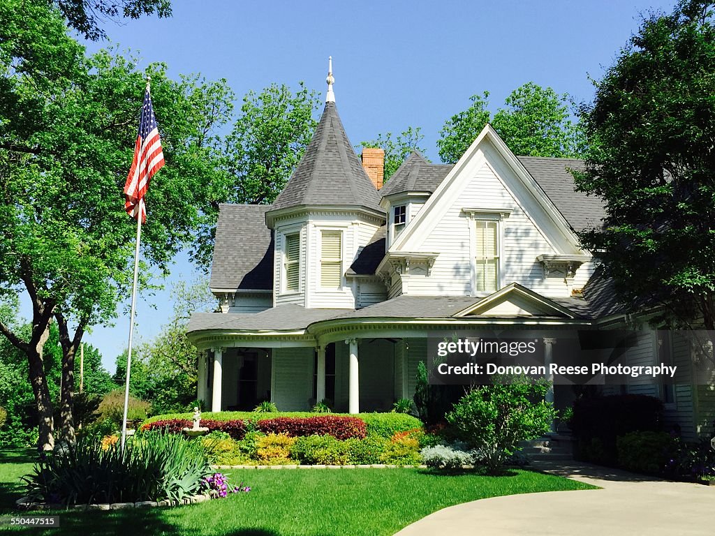 American Flags On Homes