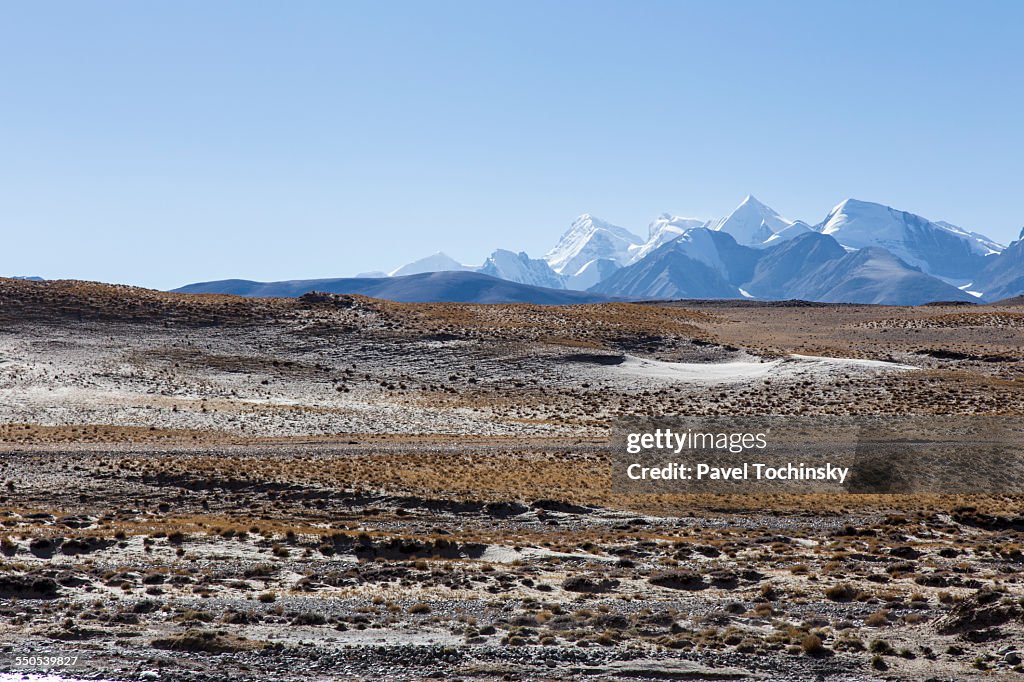 Gauri Sankar massif seen from road to Mt Everest