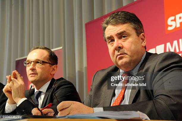 Der SPD-Bundesvorsitzende Sigmar Gabriel besucht am Sonntag die Regionalkonferenz zum Mitgliedervotum der Saar SPD in der Congesshalle in...