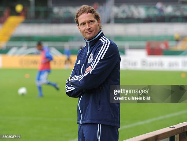 Fussball 2013, Laenderspiel DFB U19 Junioren, Deutschland - Griechenland 2-0, Trainer Marcus Sorg