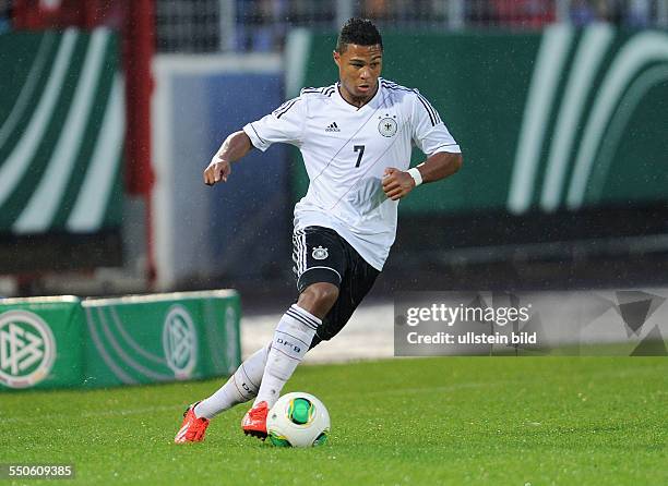 Fussball 2013, Laenderspiel DFB U19 Junioren, Deutschland - Griechenland 2-0, Serge Gnabry