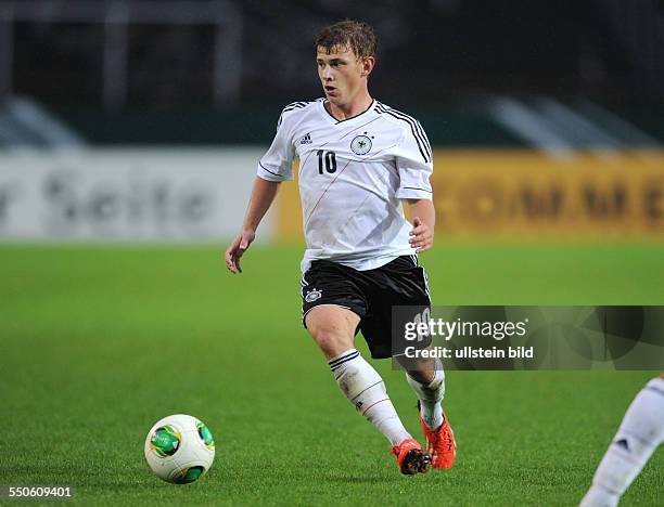 Fussball 2013, Laenderspiel DFB U19 Junioren, Deutschland - Griechenland 2-0, Max Meyer