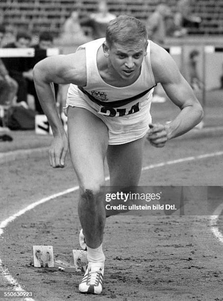 Hary, Armin *- Sportler, Leichtathletik, Sprint, D Olympiasieger 1960 Weltrekord 100 Meter 1960 Portrait - vermutl. 1959