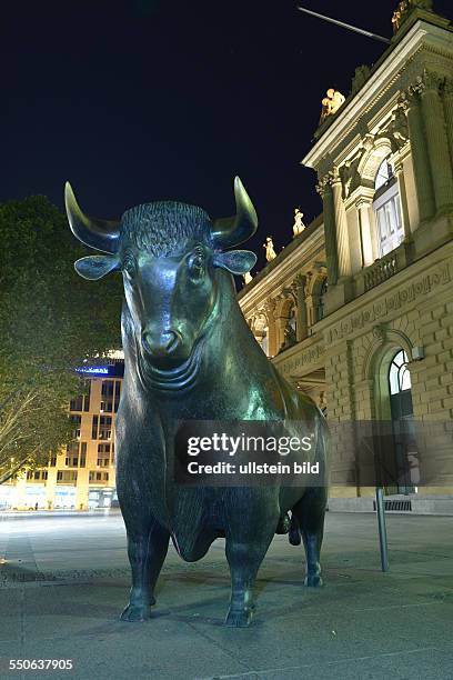 Bulle, Boerse, Boersenplatz, Frankfurt am Main, Hessen, Deutschland / Börse, Börsenplatz