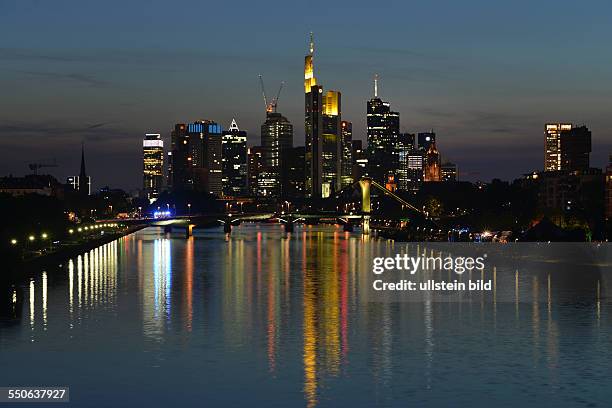 Skyline, Bankenviertel, Frankfurt am Main, Hessen, Deutschland