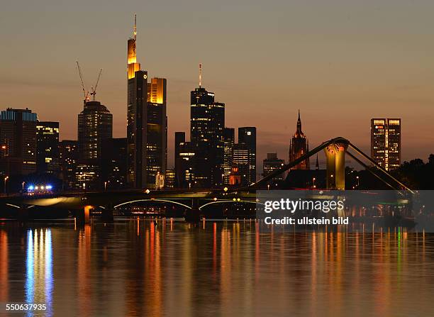 Skyline, Bankenviertel, Frankfurt am Main, Hessen, Deutschland