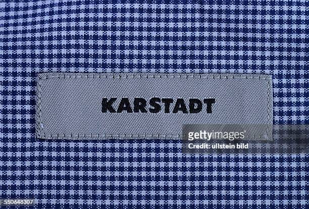 Etikett Kleidung Karstadt