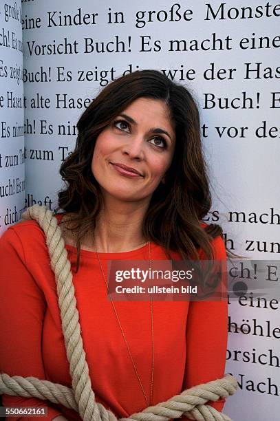 Buchmesse Leipzig 2013. Foto: ZDF Aspekte - Moderatorin Katty Salié