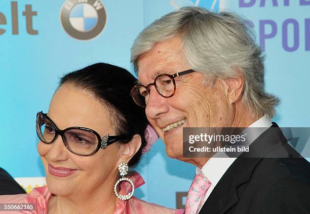 Christian Wolff und Frau Marina beim Bayerischen Sportpreis in der BMW Welt in München