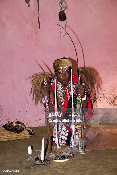 Xhosa Sangoma Medicine Man, Wild Coast, Eastern Cap, South Africa