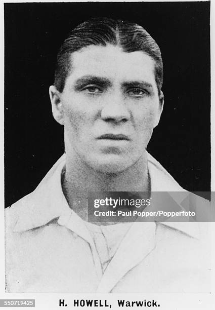 Portrait of Warwickshire cricket player and footballer, Harry Howell circa 1920.