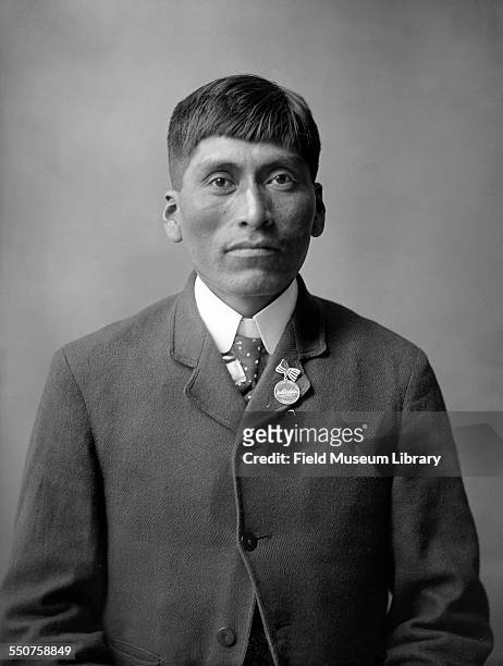 Portrait of Native American Tohono O'odham tribe member Francisco Ramon at the Louisiana Purchase Exposition, St Louis, Missouri, June 6, 1904. From...