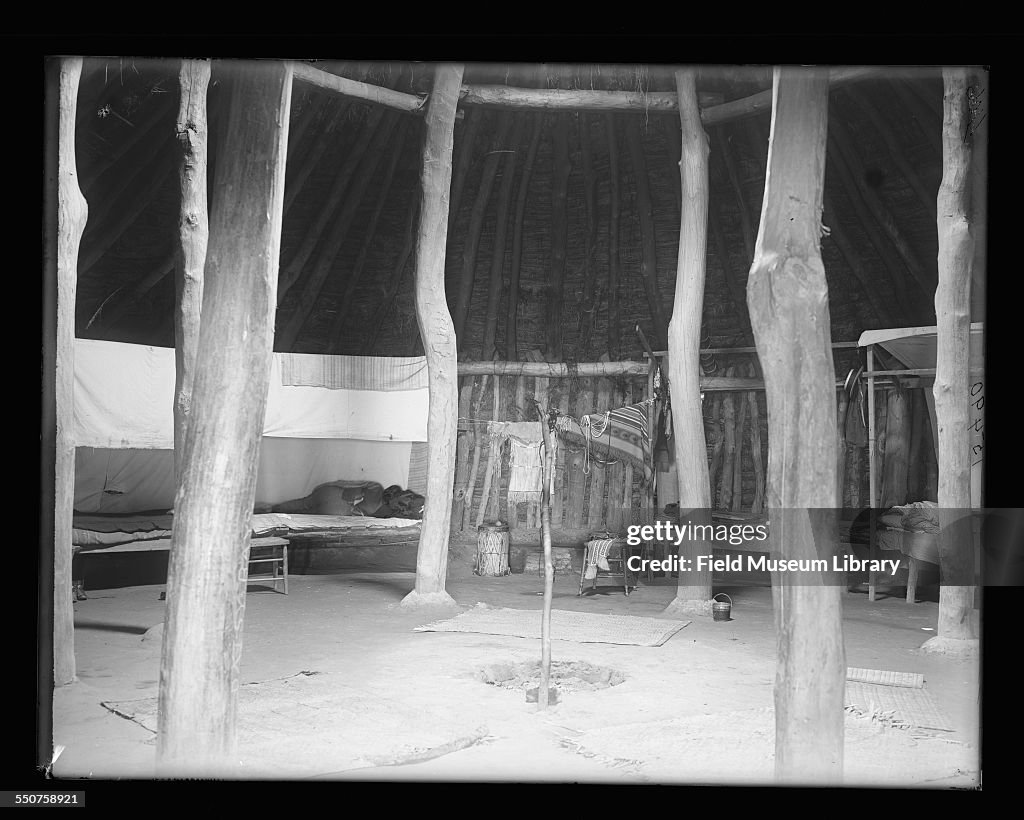 Interior Of Pawnee Earth Lodge