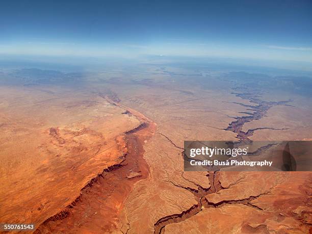 aerial view of the grand canyon - canyon utah imagens e fotografias de stock