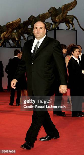 Actor James Gandolfini attends the premiere for the in competition film "Romance And Cigarettes" at the Palazzo del Cinema on the seventh day of the...
