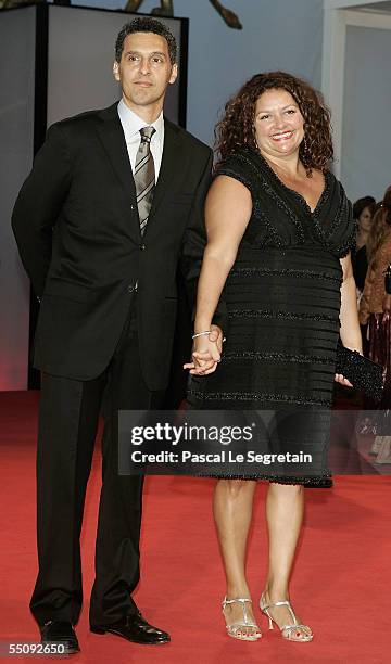 Director John Turturro and his cousin Aida Turturro attend the premiere for the in competition film "Romance And Cigarettes" at the Palazzo del...