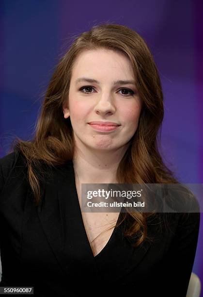 Marina Weisband in der ZDF-Talkshow "maybrit illner" am in Berlin