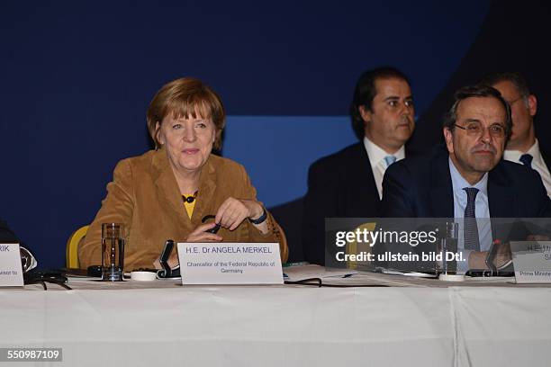 Exactly one day after her 14 year old anniversary as CDU chairwoman the Chancellor of Germany visited Greece one day after the return of the country...