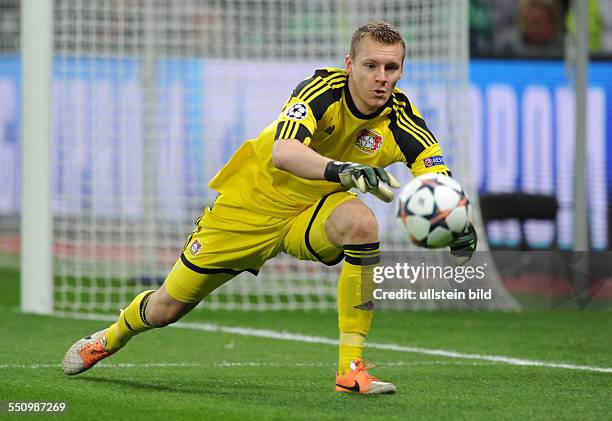 Fussball, Saison 2013-2014, UEFA Champions League, Achtelfinale, Bayer 04 Leverkusen - Paris Saint Germain 0-4, Torwart Bernd Leno