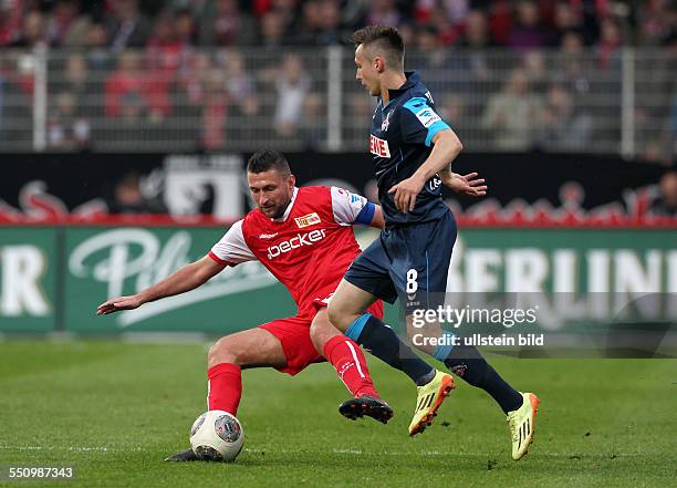 Torsten Mattuschka, Adam Matuschyk, Aktion, Spielszene, Zweikampf , Sport, Fußball Fussball, zweite 2.Bundesliga Herren, Saison 2013 1.FC Union...