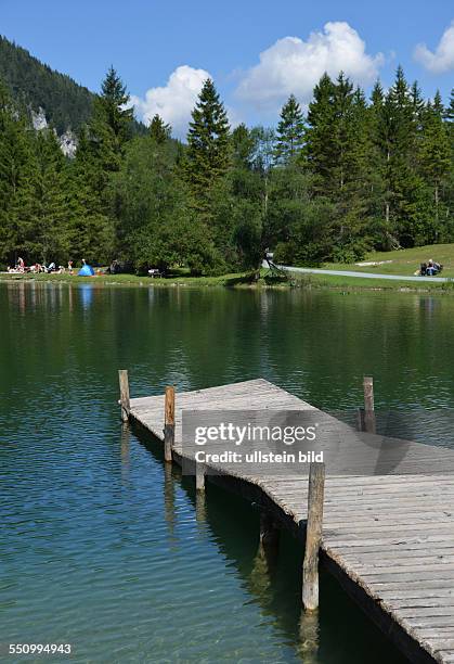 Austria, Lofer: The Saalachtal in Salzburg offers tourists and holiday guests green meadows, Limestone and water for a lot of exercise in the fresh...