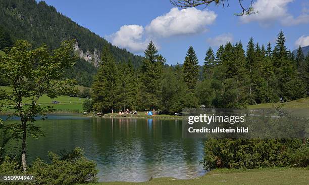 Austria, Lofer: The Saalachtal in Salzburg offers tourists and holiday guests green meadows, Limestone and water for a lot of exercise in the fresh...