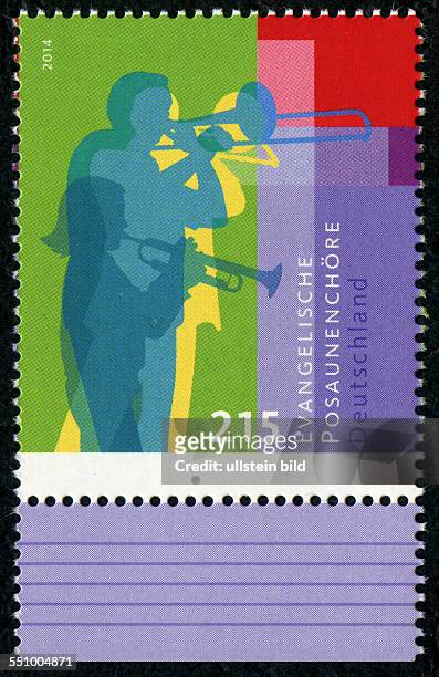 Briefmarke Deutsche Post 2014 Evangelische Posaunenchoere