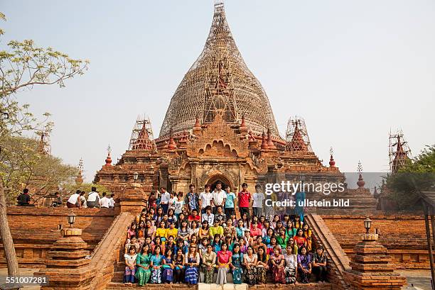 Myanmar, Burma, Birma, Bagan, Pagan, Arimaddanapura, historische Koenigsstadt, Nominierung als Weltkulturerbe, geschichtstraechtige Ebene mit...