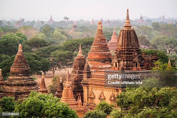 Myanmar, Burma, Birma, Bagan, Pagan, Arimaddanapura, historische Koenigsstadt, Nominierung als Weltkulturerbe, geschichtstraechtige Ebene mit...