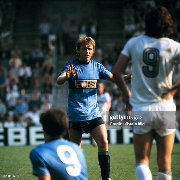 Football, Bundesliga, 1980/1981, Ruhr Stadium, VfL Bochum versus Eintracht Frankfurt 2:0, scene of the match, Josef Kaczor