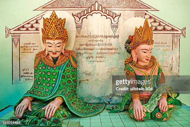 Myanmar, Burma, Birma, Bagan, Pagan, Manuha-Pagode, Arimaddanapura, historische Koenigsstadt, Nominierung als Weltkulturerbe, geschichtstraechtige...