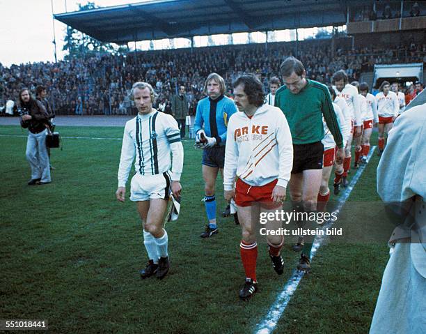 Football, UEFA Cup, Europa League, 1974/1975, final, return leg, Diekman Stadium, FC Twente Enschede versus Borussia Moenchengladbach 1:5,...