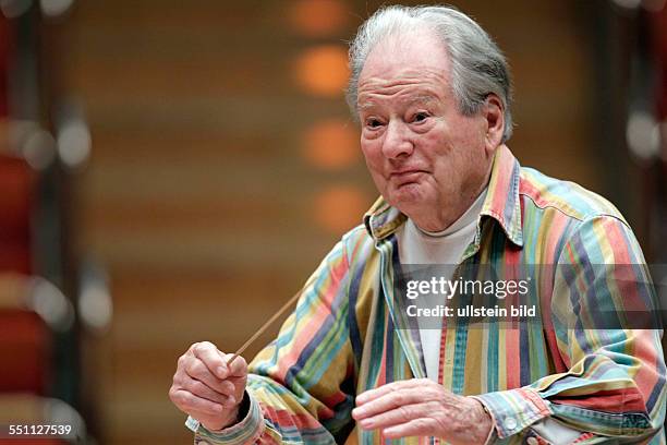 Sir Neville Marriner, Conductor, UK conducted the Orquestra de Cadaqués on stage at Cologne
