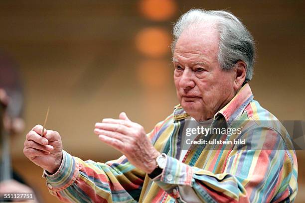 Sir Neville Marriner, Conductor, UK conducted the Orquestra de Cadaqués on stage at Cologne