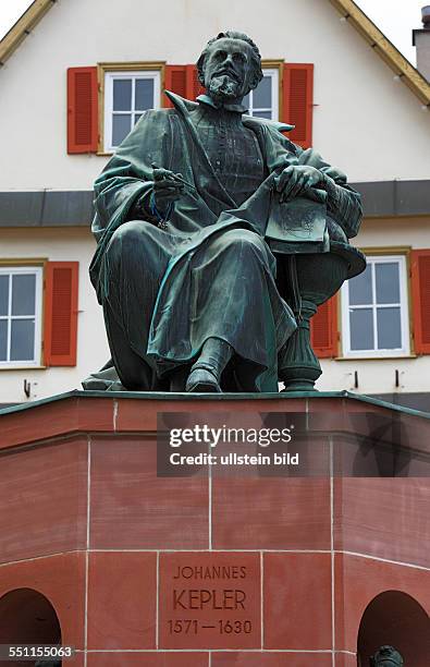 Weil der Stadt, Wuerm, Heckengaeu, Baden-Wuerttemberg, Kepler monument, Johannes Kepler, mathematician, astronomer, astrologer