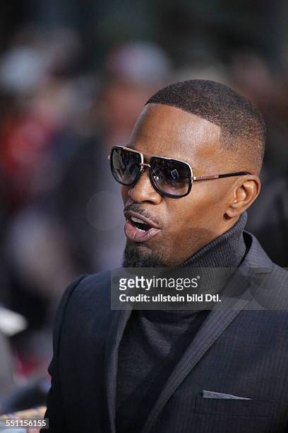 Berlin, Germany, April 15, 2014: Actor Jamie Foxx attends to the film premiere of "The Amazing Spiderman 2 - Rise Of Electro".