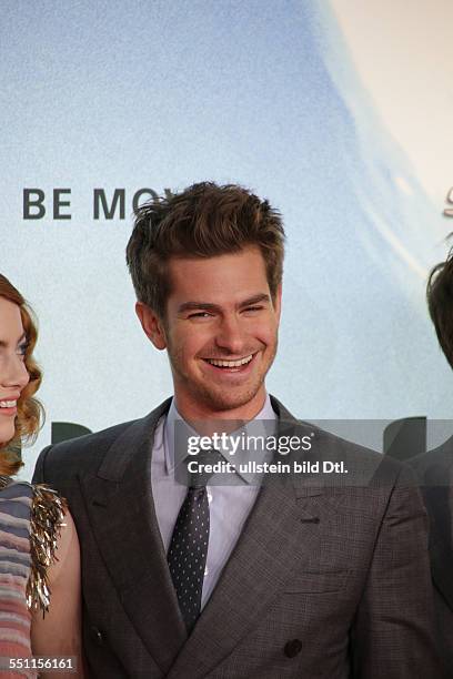 Berlin, Germany, April 15, 2014: Actor Andrew Garfield attends at the film premiere of "The Amazing Spiderman 2 - Rise Of Electro".