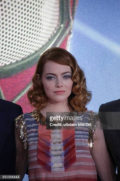 Berlin, Germany, April 15, 2014: Actress Emma Stone attends at the film premiere of "The Amazing Spiderman 2 - Rise Of Electro".