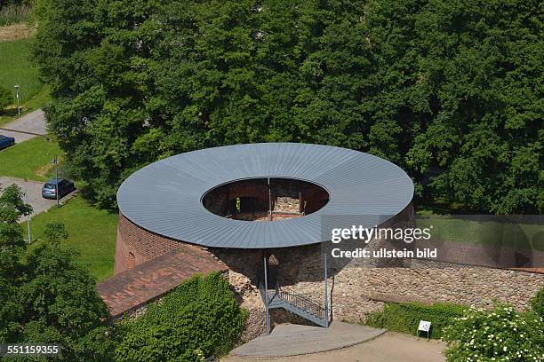 Burgmauer, Burg Eisenhardt, Bad Belzig, Brandenburg, Deutschland