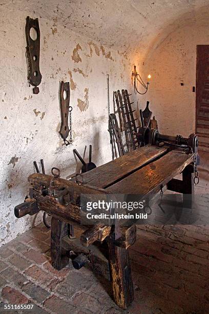 Torture chamber, Ronneburg castle, Ronneburg, Main-Kinzig district, Hesse, Germany