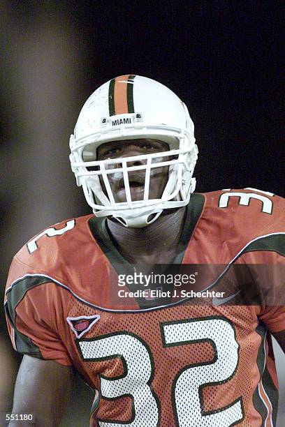 Frank Gore of Miami during the game against West Virginia at the Orange Bowl in Miami, Florida. The University Of Miami won 45-3. DIGITAL IMAGE....