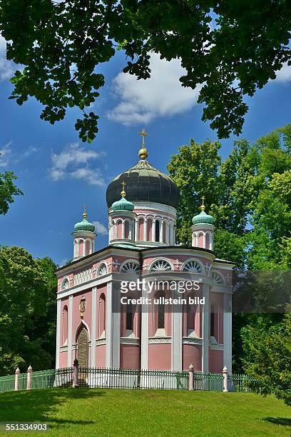 Die Orthodoxe Kirche Heiliger Alexander Newski in der Russischen Kolonie Alexandrowka wurde 1826 bis 1829 erbaut. An der Gestaltung des...
