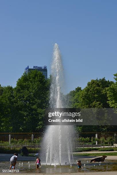 Springbrunnen, Treptower Park, Treptow, Berlin, Deutschland