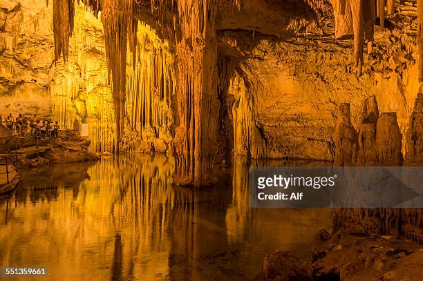 neptune's grotto (alghero - sardinia) - carlsbad caverns national park stock-fotos und bilder