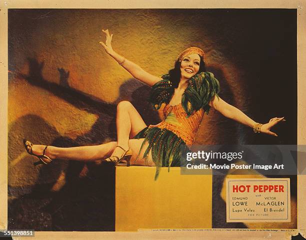 Poster for John G. Blystone's 1933 comedy 'Hot Pepper' starring Lupe Vélez.