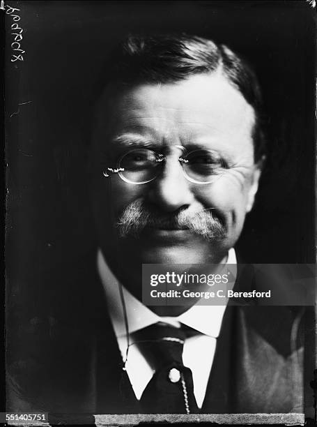 Former President of the United States, Theodore Roosevelt , London, 3rd June 1910.