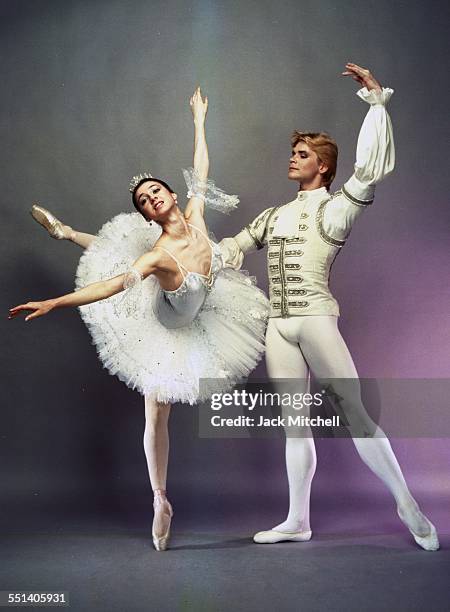 Bolshoi Ballet dancers Nina Ananiashvili and Andris Liepa, July 1987.