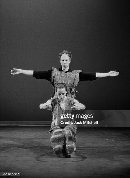 Merce Cunningham and company performing in New London, Connecticut in August 1963.