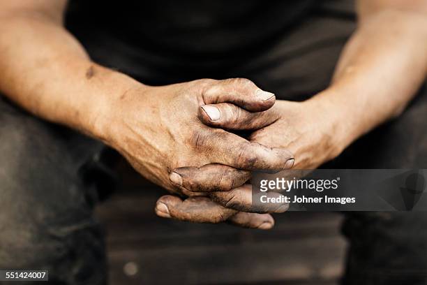 close-up of mans hands - hands at work stock pictures, royalty-free photos & images