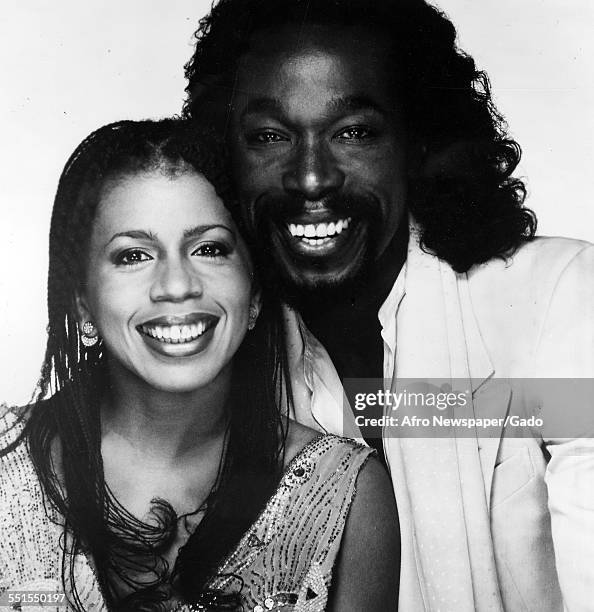 The African-American singing duo, Nickolas Ashford and Valerie Simpson, a husband-and-wife song writing-production team and recording artists, a...